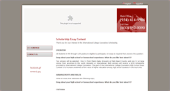 Desktop Screenshot of iccscholarship.com